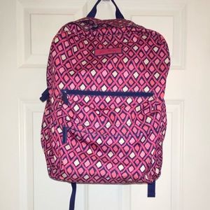 Vera Bradley Catalina Pink Diamonds Backpack
